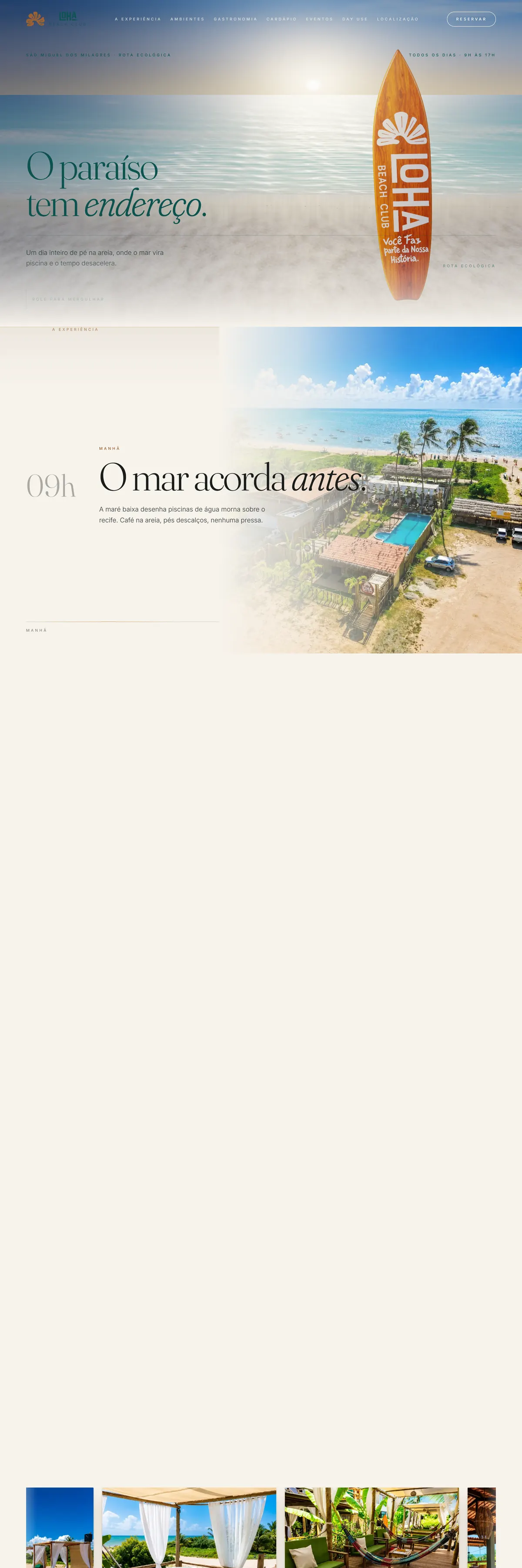 Loha Beach Club — Day use em São Miguel dos Milagres, Alagoas.
